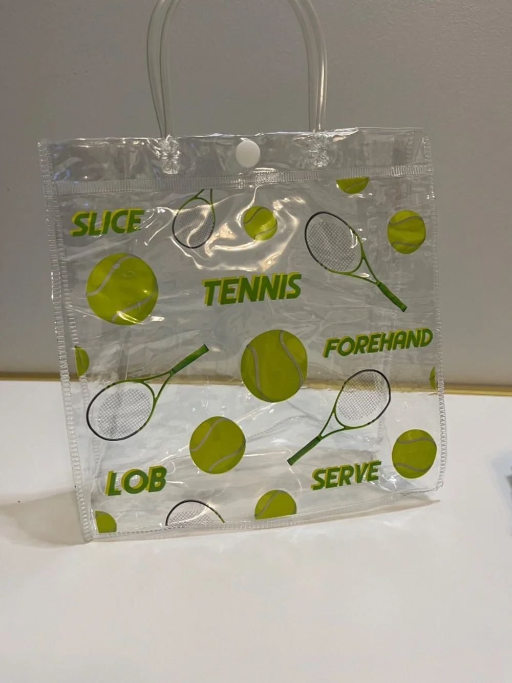 20 Pcs Tennis Party Favor Bags with Handles Candy Treat Bags Sports Goodies